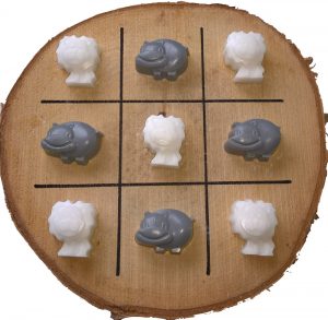 A game with pour soap